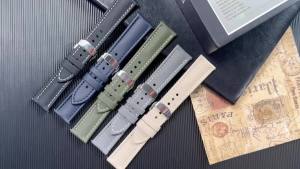 Waterproof Sailcloth Watch Band Butterfly Buckle Sailcloth Strap 18/19/20/21/22mm Durable Nylon Quick Release Bracelet Wristbelt