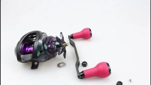 Ekfan 130MM Fishing Carbon Handle 7x4/8x5MM Holes With TPE Material Knob Suitble For SHI&DAI Bait Casting Reel Tackle Accessory