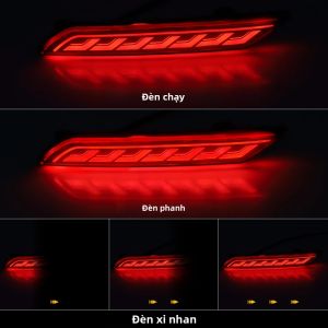 Bộ Đèn Phản Quang Cản Trước LED Honda Civic Sedan 2013-2015 Xi Nhan Động Và Đèn Phanh Sau 33505-TR0-A51 33555-TR0-A51