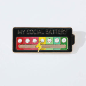 Mood Changeable Student Brooch Metal Accessories