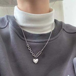 KALUNG KOMBINASI LIONTIN HATI LOVE SIMPLE