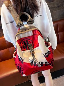 Trendy Large Capacity Womens Backpack Casual Travel Bag Fashionable Leisure Tourist Bag with Soft Handle Commuter Style