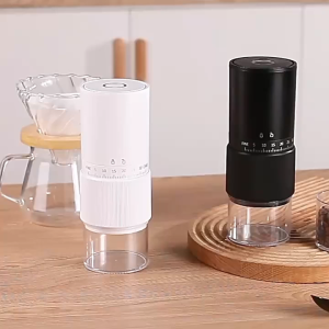 LENODI Coffee Grinder เครื่องบดกาแฟ เครื่องบดกาแฟอัตโนมัติ ปรับความละเอียดได้ ใช้ในครัวเรือน พกพาสะดวก บดอย่างรวดเร็ว