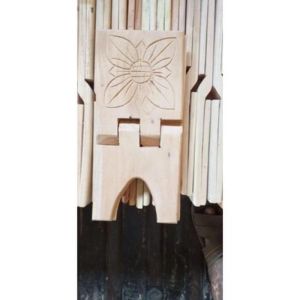 Rekal Al-Quran Rekal Motif ikrok Rekal untuk mengaji Bahan Asli Kayu Mahoni TPK pergutani