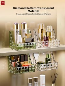 Wall-Mounted Drill-Free Bathroom Organizer