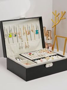 SG Homepeas® Upgrade Jewelry Box Large Capacity Jewelry Organization Earrings Necklace Ring Watch Storage Box