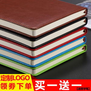 Thickened Business Notebook Meeting Record Book Simple Design Diary Handmade Account Work Book Party Member Study Notebook