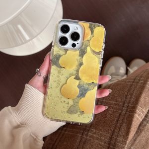 Gold Dust Hard Bottom iPhone 16 pro Max Compatible Phone Case Womens Style Shockproof Flash Powder Design Apple 15 Female 14 Protective Cover