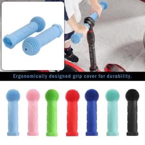 Non Slip Soft Rubber Handlebar Grips Replacement for Kids Kickscooter Children Bicycle Rocking Car Drift Swing Scooter Push Cart