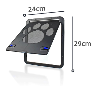 Dog Screen Door Lockable Pet Screen Door Magnetic Self-Closing Screen Door with Locking Function Sturdy Screen Door for Dogs