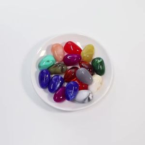 10 Chiếc Hạt Acrylic Hình Oval Không Đều Hai Màu Hạt Cách Điệu Rời Dùng Làm Phụ Kiện Tự Làm Vòng Tay Vòng Cổ Đồ Trang Sức