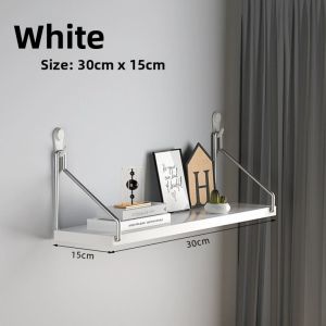 No-Drill Mounted Shelf for Wall Router and Books