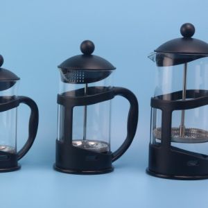 Dụng Cụ Pha Cà Phê và Trà French Press Lọc Mịn bằng Thép Không Gỉ có Kính