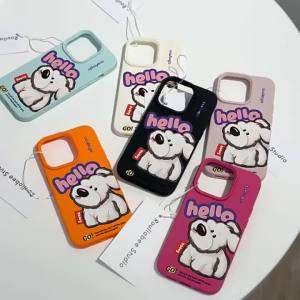 ผิวรู้สึกหนังเนื้อสําหรับ iPhone XR 11 15 16 Pro Max 12 13 14 Pro Max X XS Max 12 13 Pro 14 15 Plus Graffiti น่ารักเชอร์รี่สีแดง นุ่มกรณี Shockproof TPU Protective Cover