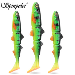 Mồi Câu Giả Mềm Khớp Nối Spinpoler Kiểu Đuôi Chữ T Dành Cho Cá Chó Cá Hồi Cá Vược 16cm/22cm Mồi Giả Shad Isca Pesca