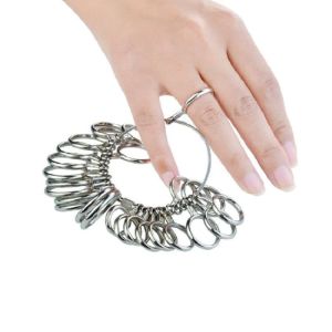 Metal Finger Sizer Tool Standard Size Measuring Tool Set for DIY Jewelry Making Ring Size Measurement and Custom Design