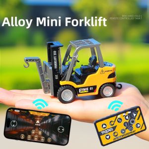 Mini Alloy RC Toy Forklift Model Bluetooth Electric