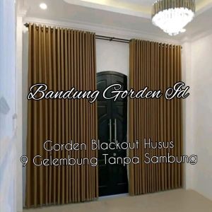 Gorden blackout husus 9 gelembung 18 lobang smokring tinggi 250 cm 270 cm
