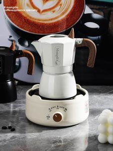 MONGDIO | Stovetop Espresso Maker Moka Pot Dual Valve