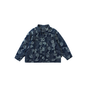 Panda Embroidery Big Size Children Denim Jacket