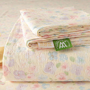 KAMONI | Summer Single Student Dormitory Bed Sheet and Pillowcase Set A-class Double Layer Gauze Non-Pure Cotton