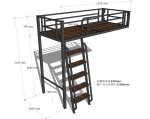 Loft bed customize /wall mount loft bed customize