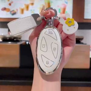 Ốp Khóa Hyundai Santafe 2024 Mới- Hyundai Tucson 2024 Mới - Bọc Khóa Xe Ô Tô - Bảo Vệ Chìa Khóa