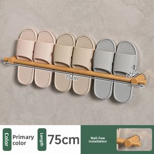 CHUJUN | Door Behind Slippers Storage Rack Wall Mounted Shoe Rack No Drilling Hanging