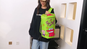 Umis Everything Backpack กระเป๋านักเรียนน่ารัก Crayon Shin-Chan จระเข้บิสกิตกระเป๋าเป้สะพายหลังซิปด้านบน Shinnosuke อุปกรณ์ต่อพ่วงของขวัญ