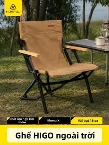 HOMFUL | Portable High-Back Outdoor Folding Chair
