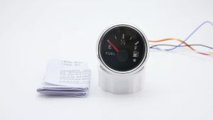 0-190ohms Universal Gas Fuel Level Gauge 7-color Backlight LED Car Marine Boat Fuel Level Gauge Waterproof