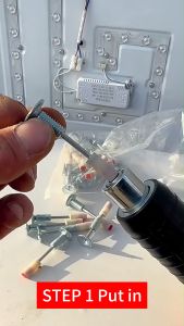 【Complimentary M8 Nuts】 Screw Nail 7.3mm Threaded Nail Nail Gun Concrete Fire Nail Gun Ceiling