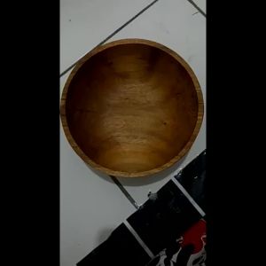 PROMO BISA BAYAR DITEMPAT - COD Mangkok Mangkuk Kayu Jati Bulat Estetik Premium 8cm Termurah