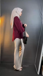 Kemeja Bordir Wanita Bungah Oversize trendy kekinian // Outfit Remaja Kekinian