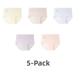 Miiow | High Waist Cotton Underwear Womens Thin Model Summer New Style Seamless Triangle Shorts Antibacterial Pure Cotton Crotch