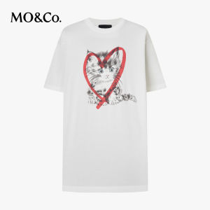 MO&Co. | Cat Print Loose Oversized T-Shirt