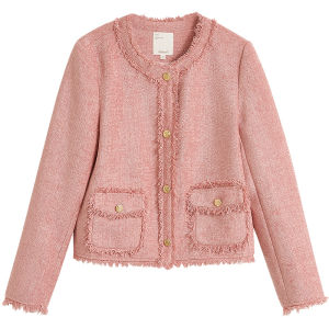 Elegant French Tassel Short Coat Womens Long Sleeve Top Slimming High-End Feelings Autumn Fashion INMAN Polyester Fiber