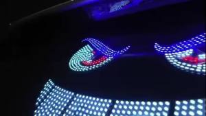 Truck Devils Laugh Light RGB Dynamic Demon Eye Decorative Light Led Display Decor Pixel Panel Windshield USB 5V Multi-Mode Lamp