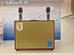 Loa bluetooth karaoke chính hãng Azpro bảo hành toàn quốc AZ-SG08 bas20 2 đường tiếng 8 núm chỉnh âm