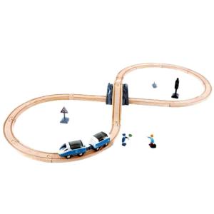 Hape | Wooden Educational Train Track Set