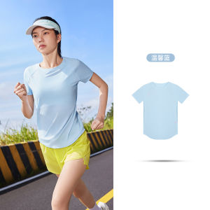 361° Womens Fitness T-Shirt round Neck Short Sleeve Quick Dry Breathable Sport Top Slim Fit Summer New Style Sportswear