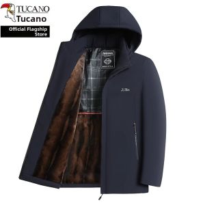 TUCANO | Winter New Padded Thickened Down Jacket For Elderly Men Hooded