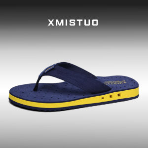 Mens Summer Thick Bottom Sandals Indoor Home Anti-Slip Outdoor Soft Bottom Flip Flops Beach Shoes Casual Style EVA Material