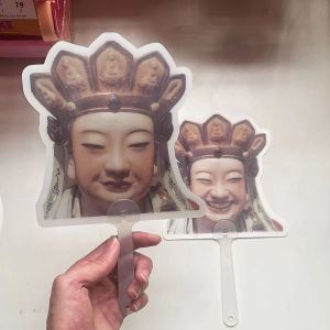 Quạt Tay Đổi Mặt Lão Phù Tô Sáng Tạo Giải Trí Bền Bỉ Suy Ngẫm Quạt Tay Cầm Thiết Kế Hoạt Hình Quạt Tay Cầm Đồ Dùng Hàng Ngày