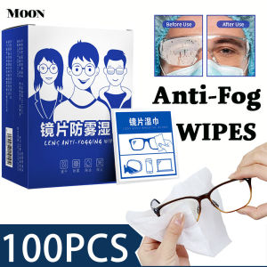 100pcs Disposable Eyeglasses Cloth Lens Cleaning Cloth Anti Fog Wet Wipe Glasses Wet Wipe Camera Anti Fog Wet Wipe