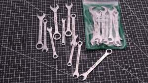LAOA Mini Open Wrench Sets Stainless Steel Thin Spanner Combination Spanner Convenient small wrenchConvenient small wrench
