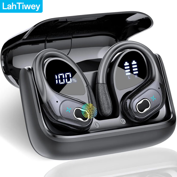 Tai Nghe Nhét Tai Không Dây Thể Thao Bluetooth 5.4 Tai Nghe In-EarTWS Có Mic Khử Tiếng Ồn Bass Sâu Tai Nghe Chống Nước Cho Phòng Tập Chạy Bộ Tập Luyện
