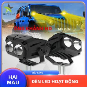 Đèn LED Lái Xe Hai Màu Siêu Sáng HL 3 Inch 12V 24V Đèn Làm Việc Cho Xe Tải Kéo Thuyền Địa Hình 4x4 SUV - IP68 Combo Góc Chùm