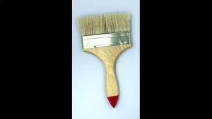 Homehub Paint Brush Bristles High Quality Decorative brush Wooden Bristle Hair Oil Acrylic Painting Flat Graffiti Brushes