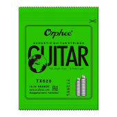 Orphee Acoustic Guitar String 6Pcs/Set Hexagonal Core Full Bright Tone TX620 TX630 TX640 Folk Guitar String Guitar Accessories